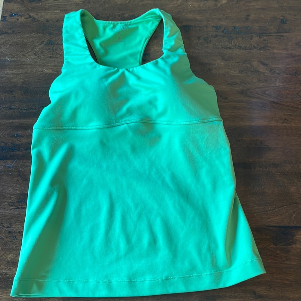 Ladies workout top with built in Bra